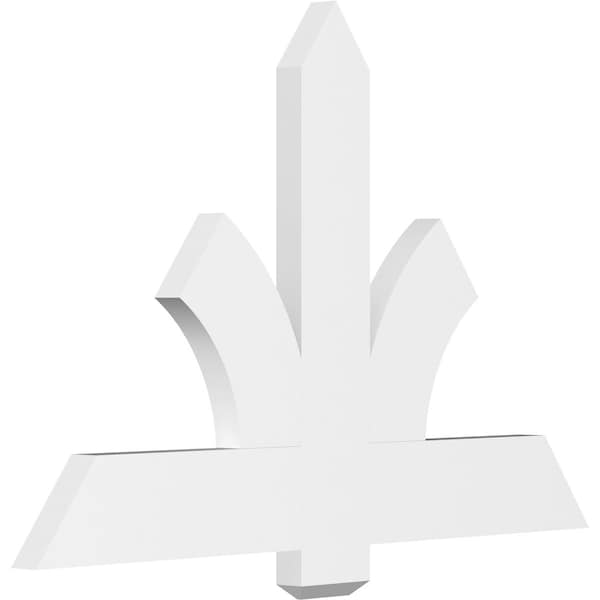 Ekena Millwork Redmond Architectural Grade PVC Gable Bracket, 48"W x 32"H x 2"D x 6"F, 16/12 Pitch GBP048X32X0206RED00 - main